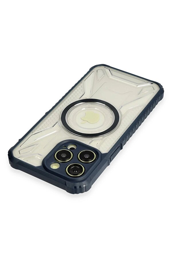 İphone 14 Pro Kılıf Prag Magneti̇csafe Kapak - Laci̇vert - Dropx9061-7890