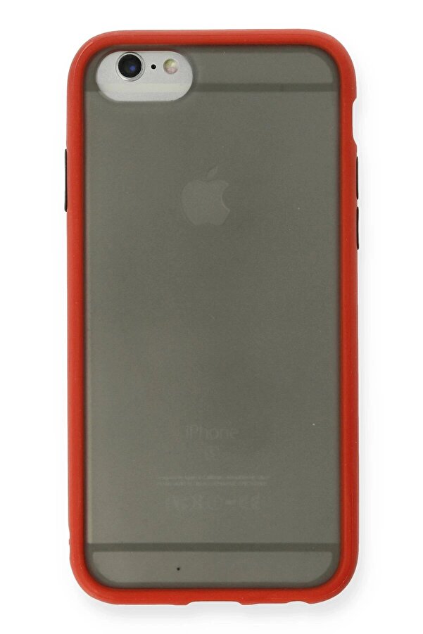 İphone 6 Kılıf Montreal Si̇li̇kon Kapak - Kırmızı - Dropx5258-2509