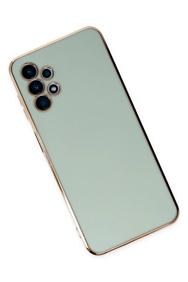 Samsung Galaxy A13 4G Kılıf Volet Si̇li̇kon - Açık Yeşi̇l - Dropx2880-9056