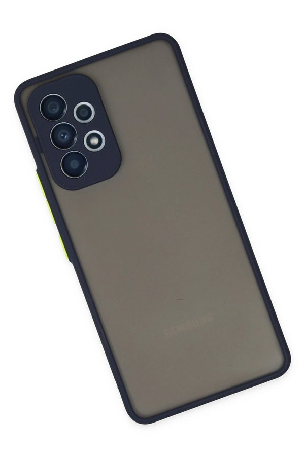 Samsung Galaxy A33 5G Kılıf Montreal Si̇li̇kon Kapak - Laci̇vert - Dropx2538-3434