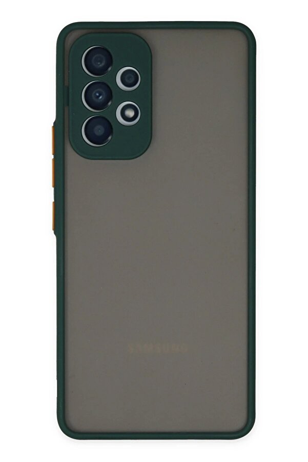 Samsung Galaxy A33 5G Kılıf Montreal Si̇li̇kon Kapak - Yeşi̇l - Dropx6781-4277