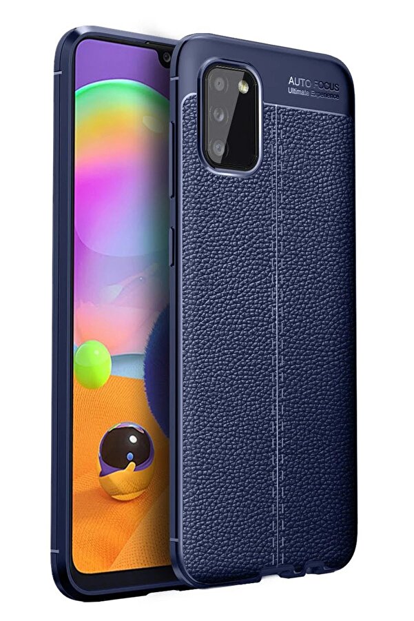 Samsung Galaxy A02S Kılıf Auto Focus Kapak - Laci̇vert - Dropx3691-6372