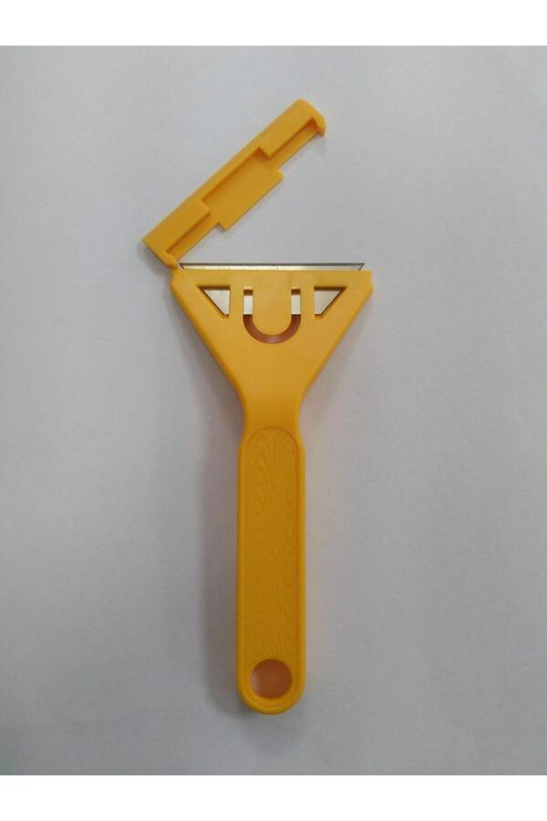 Eltos kırmızı Cam ve Buz Kazıma Metal Uçlu Plastik Sap, Dayanıklı ve Pratik Kullanım