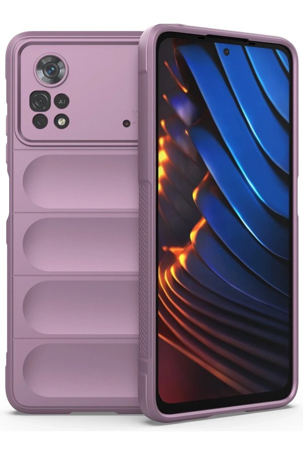 CepteToptan Xiaomi Poco X4 Pro 5G Kılıf Optimum Silikon - Mor - DROPX9138-2683