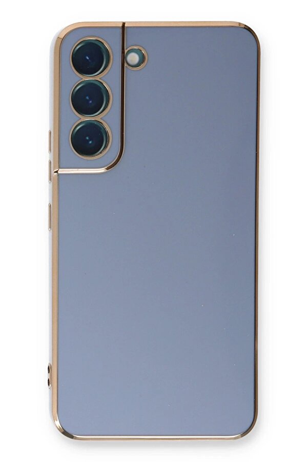 Samsung Galaxy S21 Fe Kılıf Volet Si̇li̇kon - Mavi̇ - Dropx7951-7126