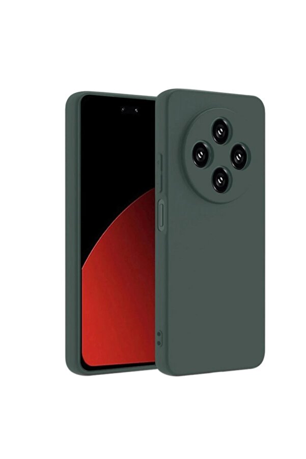 Xi̇aomi̇ Redmi̇ 14C Kılıf Fi̇rst Si̇li̇kon - Koyu Yeşi̇l - Dropx3564-4080