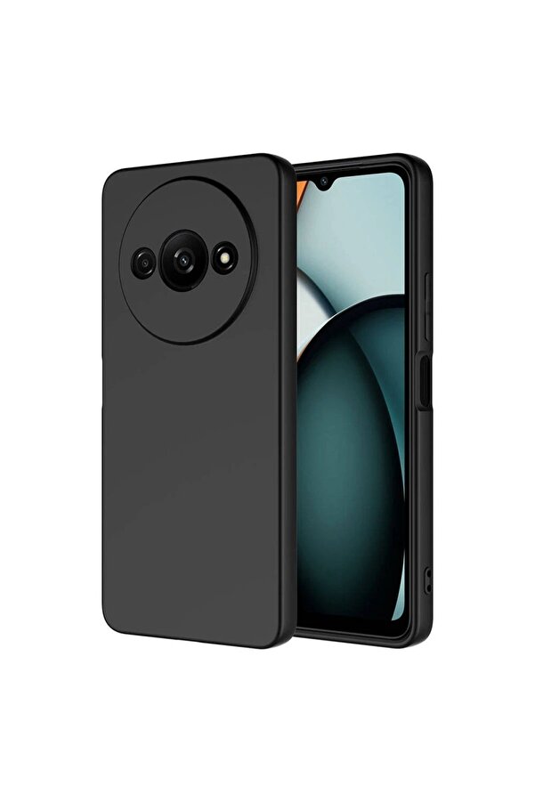 Realme C61 Kılıf Fi̇rst Si̇li̇kon - Si̇yah - Dropx3465-6515