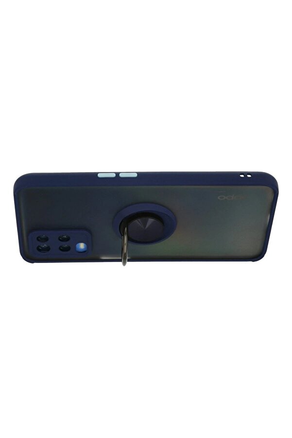 Oppo A54 4G Kılıf Montreal Yüzüklü Si̇li̇kon Kapak - Laci̇vert - Dropx8034-5914