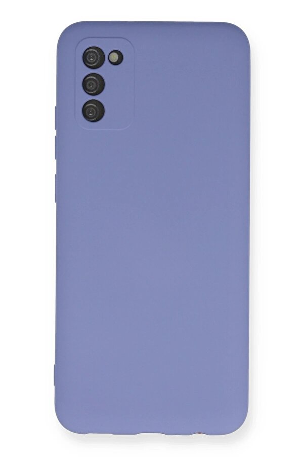 Samsung Galaxy A03S Kılıf Nano İçi̇ Kadi̇fe Si̇li̇kon - Li̇la - Dropx6200-5486