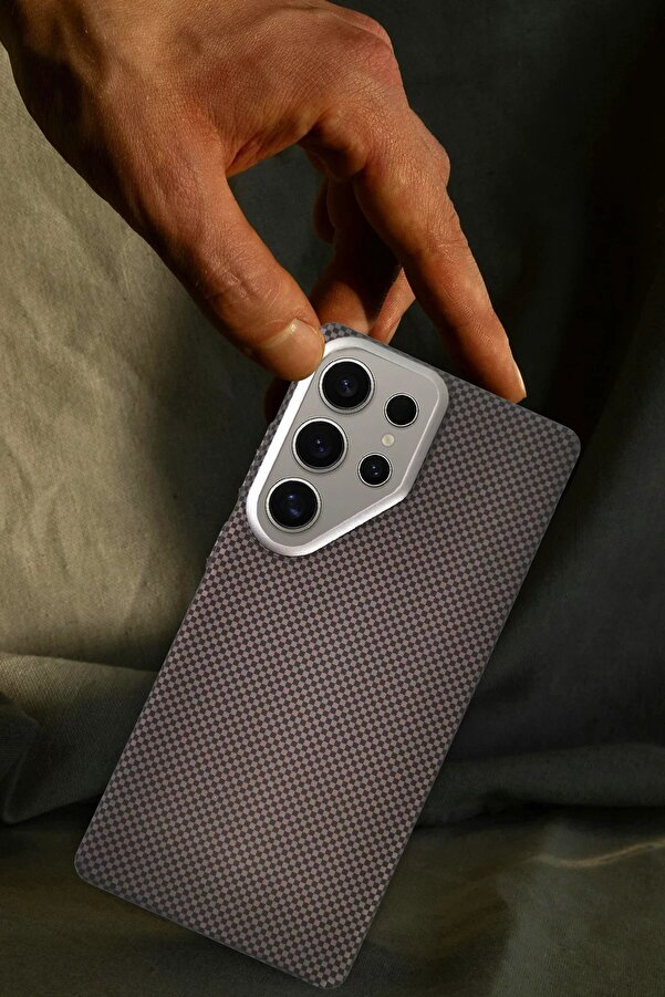 Samsung Galaxy S24 Ultra Besa Magsafe Kapak - Krem - Dropx3132-3443