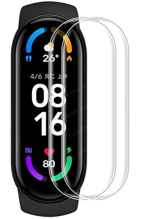 Xi̇aomi̇ Mi̇ Band 7 Polymer Nano Ekran Koruyucu - Şeffaf - Dropx9482-4793
