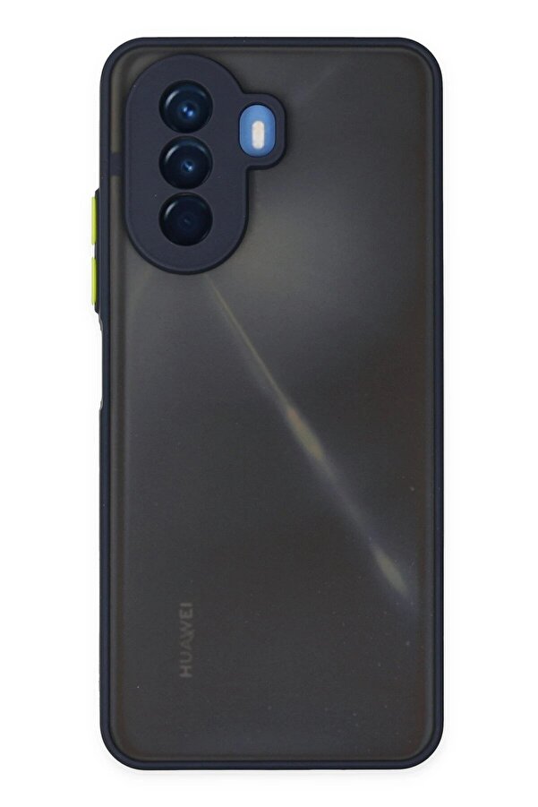 Huawei̇ Nova Y70 Kılıf Montreal Si̇li̇kon Kapak - Laci̇vert - Dropx6538-5216
