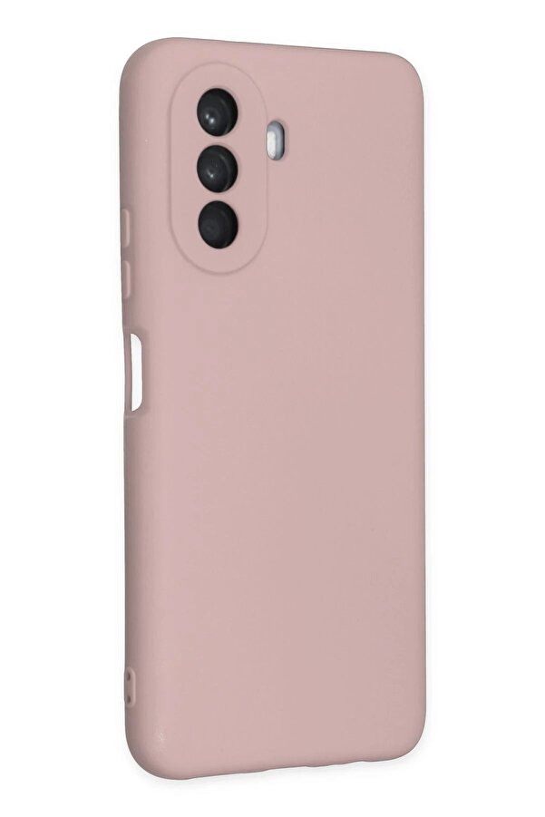 Huawei̇ Nova Y70 Kılıf Nano İçi̇ Kadi̇fe Si̇li̇kon - Pudra - Dropx1283-9939