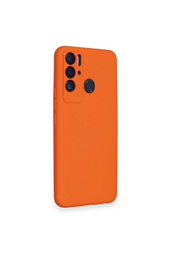 Tecno Pova Neo Kılıf Nano İçi̇ Kadi̇fe Si̇li̇kon - Turuncu - Dropx3119-4927