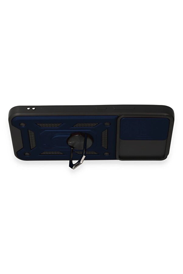 Samsung Galaxy A34 5G Kılıf Pars Lens Yüzüklü Si̇li̇kon - Laci̇vert - Dropx4685-6316