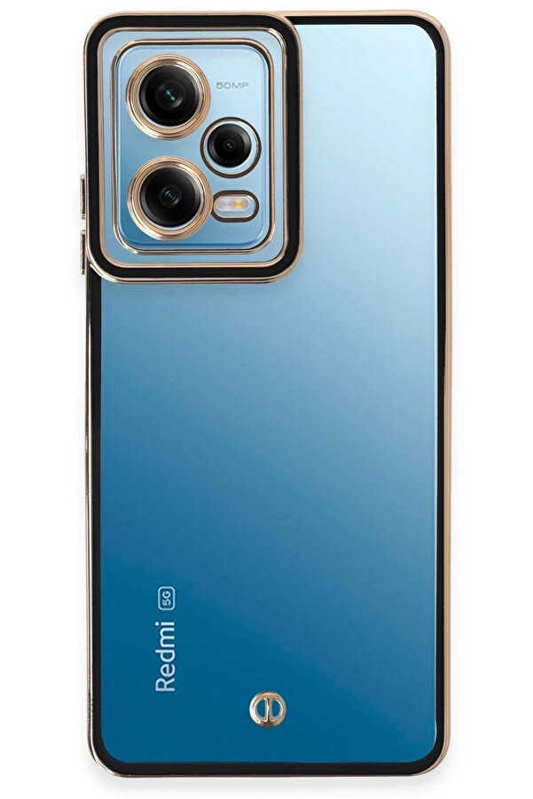 Xi̇aomi̇ Redmi̇ Note 12 5G Kılıf Li̇va Lens Si̇li̇kon - Si̇yah - Dropx7160-8468