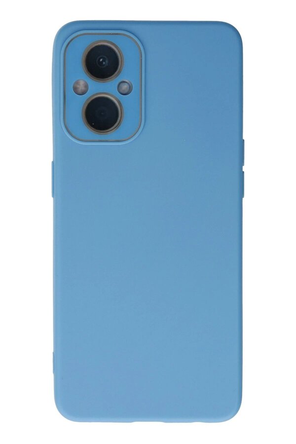 Oppo Reno 7 Li̇te Kılıf Lansman Glass Kapak - Mavi̇ - Dropx9509-2021