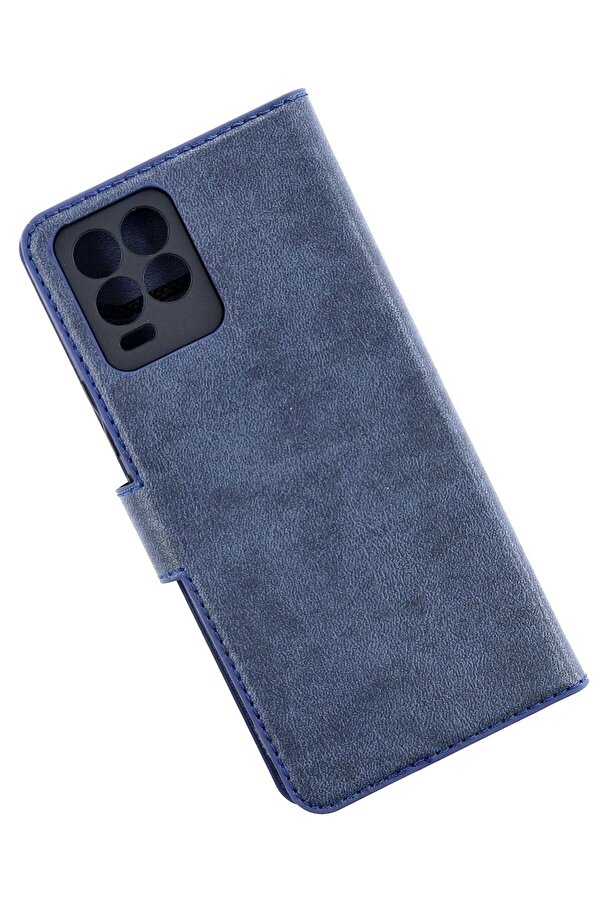 Realme 8 Pro Kılıf Trend S Plus Kapaklı Kılıf - Laci̇vert - Dropx8768-8394