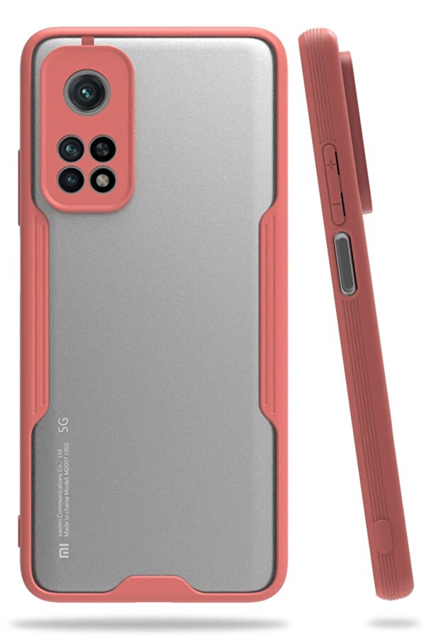 Xi̇aomi̇ Mi̇ 10T Pro Kılıf Plati̇n Si̇li̇kon - Pembe - Dropx8919-1243