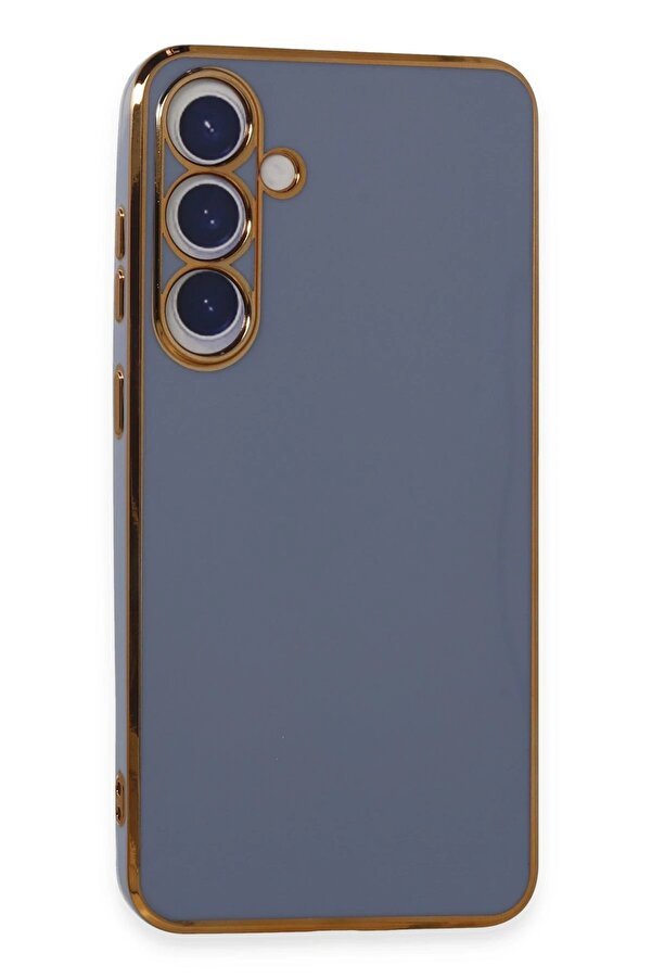 Samsung Galaxy S24 Kılıf Volet Si̇li̇kon - Mavi̇ - Dropx2078-4327