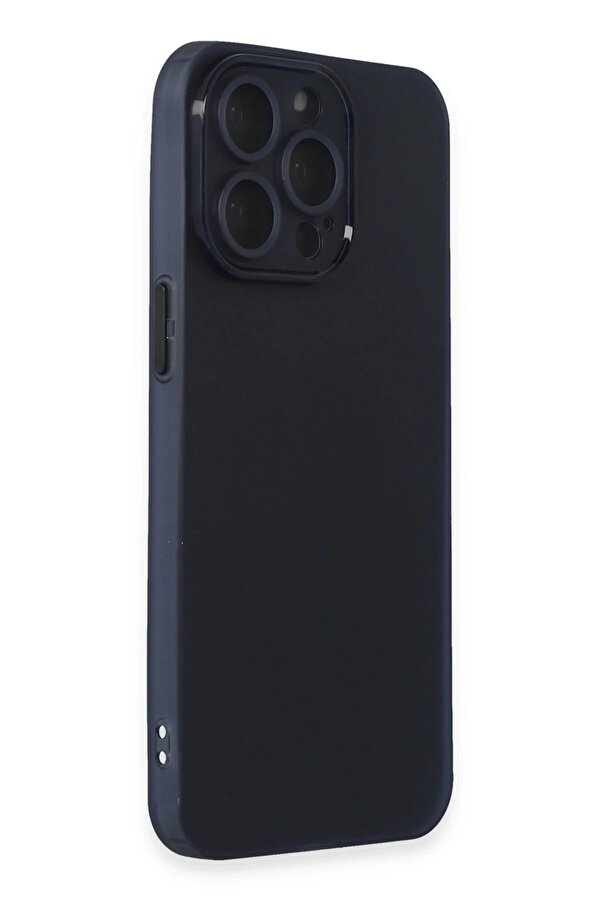 İphone 15 Pro Max Kılıf Si̇li̇kon - Laci̇vert - Dropx9176-5764