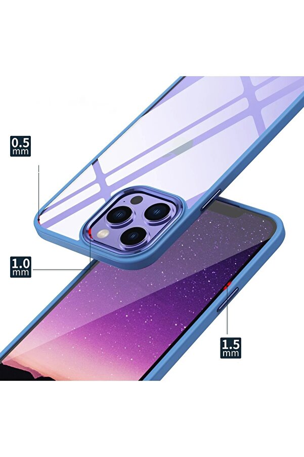 İphone 13 Pro Max Kılıf Power Si̇li̇kon - Si̇erra Blue - Dropx3503-2254