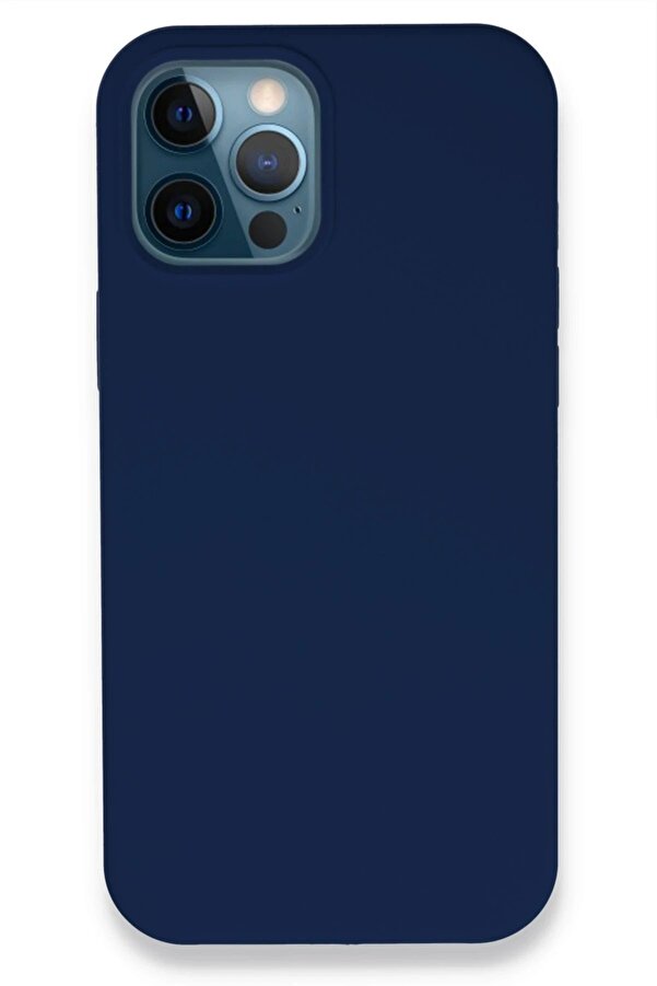 İphone 12 Pro Kılıf Lansman Legant Si̇li̇kon - Laci̇vert - Dropx2053-1765