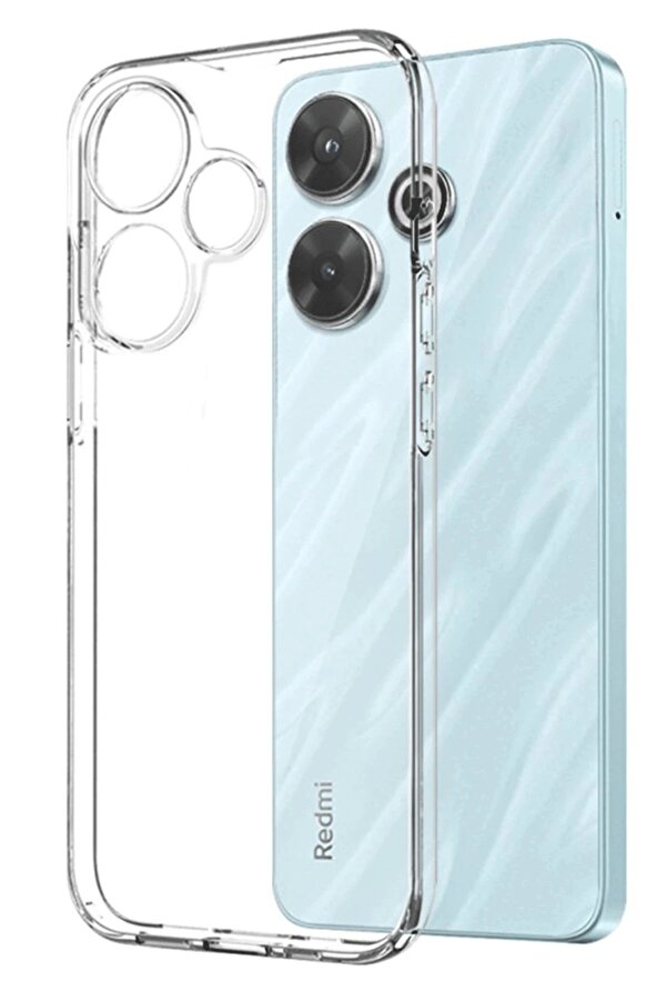CepteToptan Xiaomi Redmi 13 4G Kılıf Kart Şeffaf Silikon - Şeffaf - DROPX3795-4280