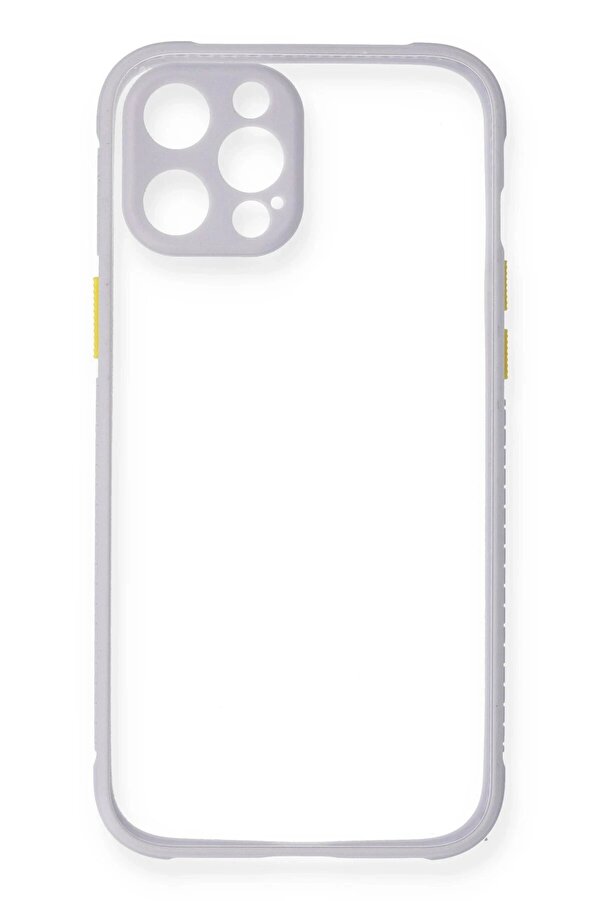 İphone 12 Pro Kılıf Mi̇ami̇ Şeffaf Si̇li̇kon - Li̇la - Dropx1237-6922