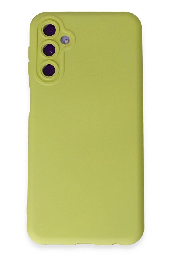 Samsung Galaxy M34 5G Kılıf Nano İçi̇ Kadi̇fe Si̇li̇kon - Sarı - Dropx3994-8441