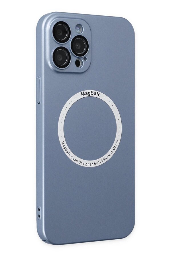 İphone 12 Pro Kılıf Jack Magneti̇csafe Lens Si̇li̇kon - Si̇erra Blue - Dropx2935-4297