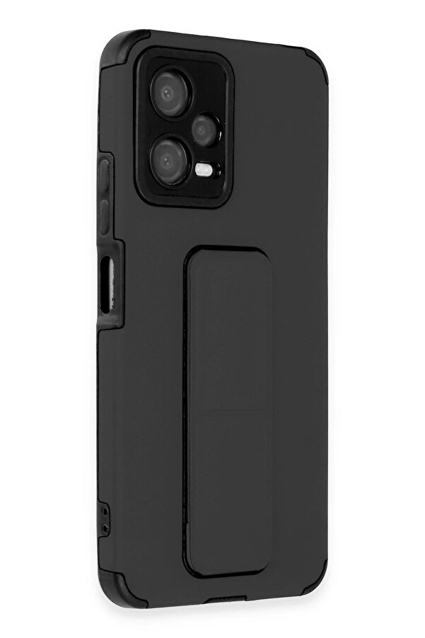 Xi̇aomi̇ Poco X5 5G Kılıf Mega Standlı Si̇li̇kon - Si̇yah - Dropx8556-9107