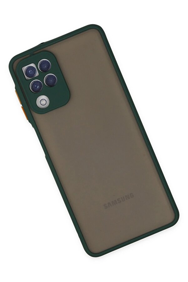 Samsung Galaxy A22 Kılıf Montreal Si̇li̇kon Kapak - Yeşi̇l - Dropx3994-1972