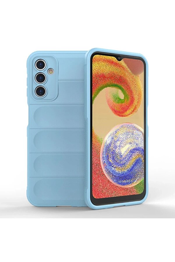 Samsung Galaxy A14 4G Kılıf Opti̇mum Si̇li̇kon - Sky Blue - Dropx8399-9036