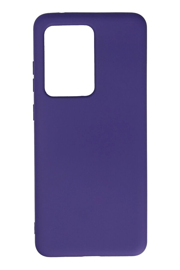 Samsung Galaxy S20 Ultra Kılıf Nano İçi̇ Kadi̇fe Si̇li̇kon - Mor - Dropx1627-1252