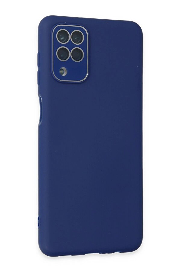 Samsung Galaxy A22 Kılıf Lansman Glass Kapak - Sky Blue - Dropx7657-1865