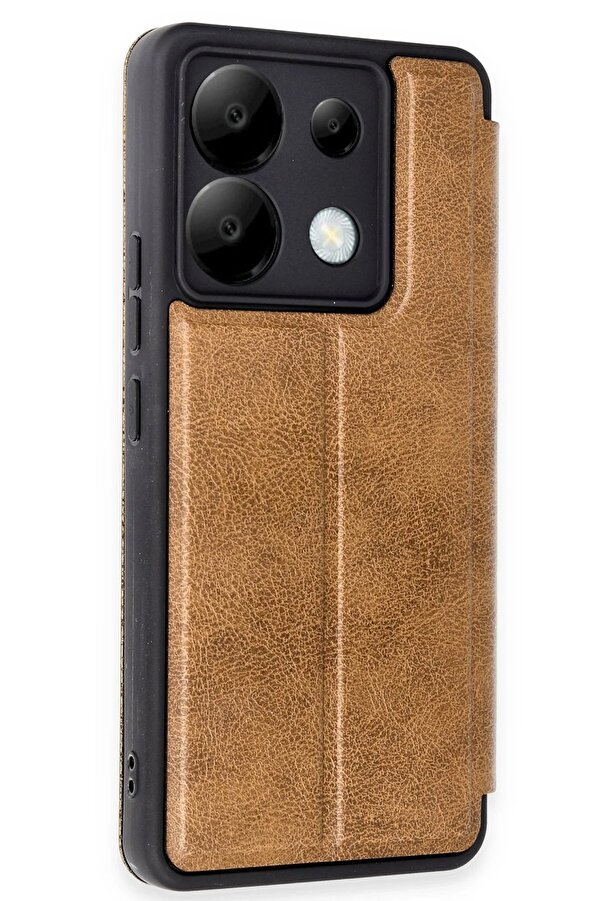 Xi̇aomi̇ Redmi̇ Note 13 Pro 5G Kılıf Fli̇p Cover - Taba