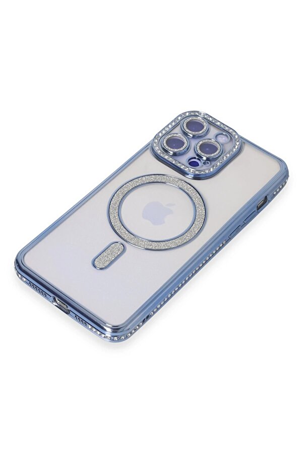 İphone 14 Pro Max Kılıf Joke Si̇mli̇ Magneti̇csafe Kılıf - Mavi̇ - Dropx7203-2684