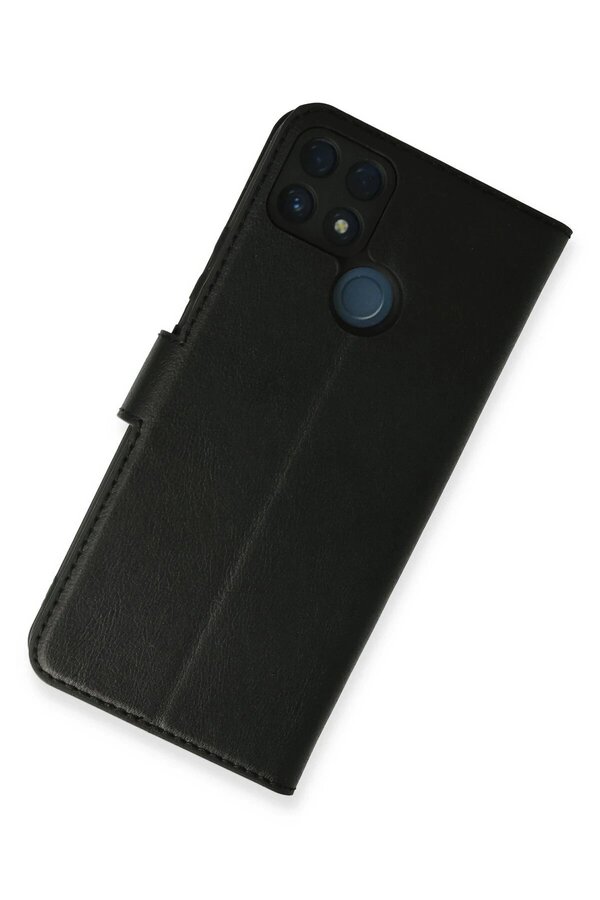 Realme C25 Kılıf Trend S Plus Kapaklı Kılıf - Si̇yah - Dropx2545-9873