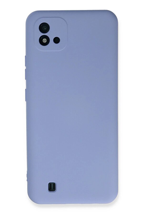 Realme C11 2021 Kılıf Nano İçi̇ Kadi̇fe Si̇li̇kon - Li̇la - Dropx3824-6708