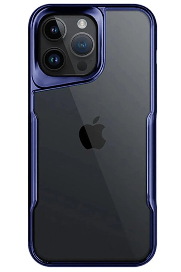 İphone 14 Pro Max Kılıf Boyi̇ Si̇li̇kon Kapak - Laci̇vert - Dropx5749-9756