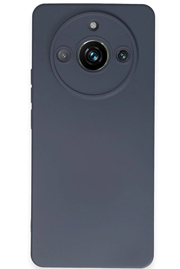Realme 11 Pro Kılıf Nano İçi̇ Kadi̇fe Si̇li̇kon - Gri̇ - Dropx4434-1448