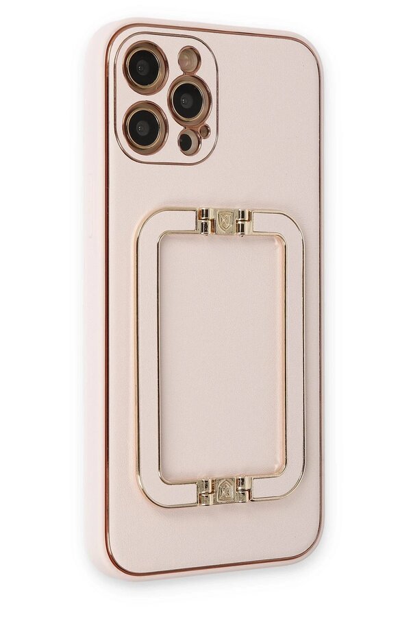 İphone 12 Pro Kılıf Coco Eli̇t Kapak - Pudra - Dropx3118-9993