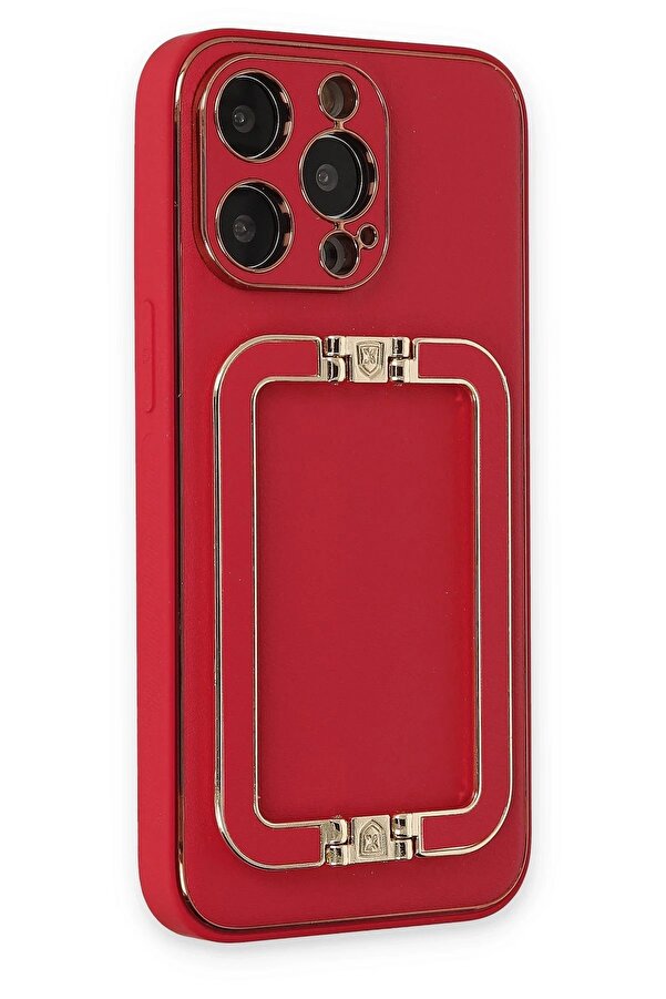 İphone 13 Pro Max Kılıf Coco Eli̇t Kapak - Kırmızı - Dropx8654-7020