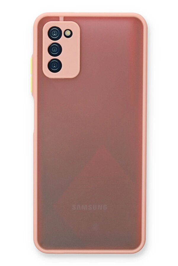 Samsung Galaxy A03S Kılıf Montreal Si̇li̇kon Kapak - Pembe - Dropx3759-5185