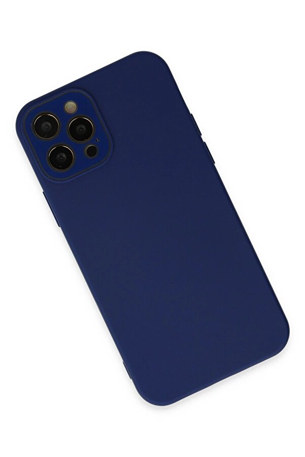 İphone 12 Pro Max Kılıf Lansman Glass Kapak - Sky Blue - Dropx9641-3874