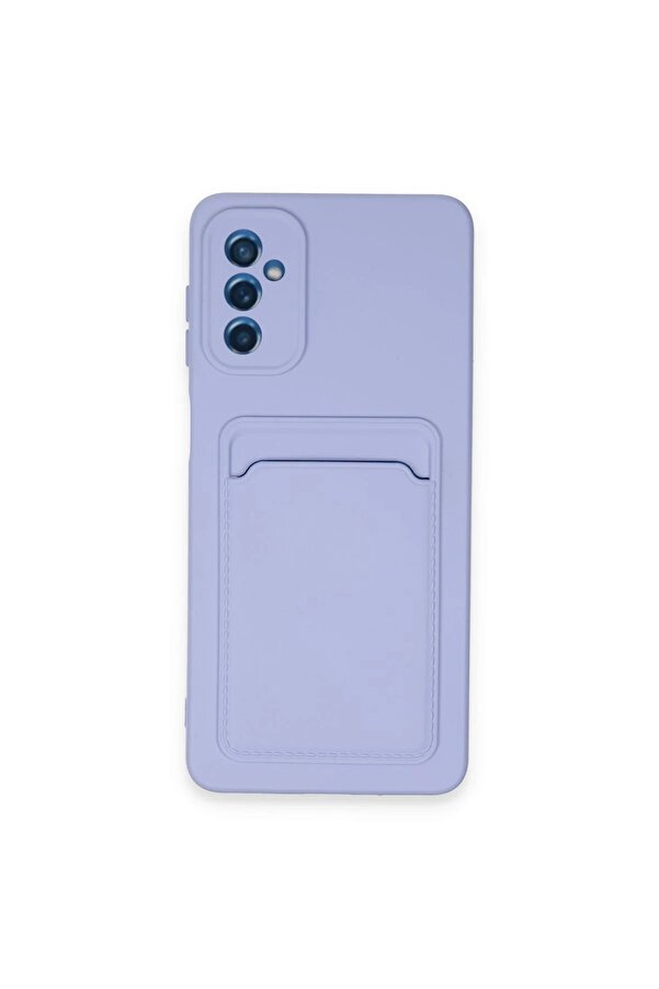 Samsung Galaxy A14 4G Kılıf Kelvi̇n Kartvi̇zi̇tli̇ Si̇li̇kon - Li̇la - Dropx2328-7701