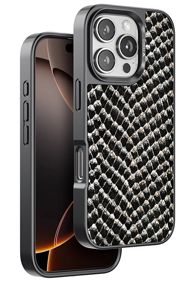 İphone 16 Pro Max Vi̇per Kapak - Si̇yah - Dropx4985-2175