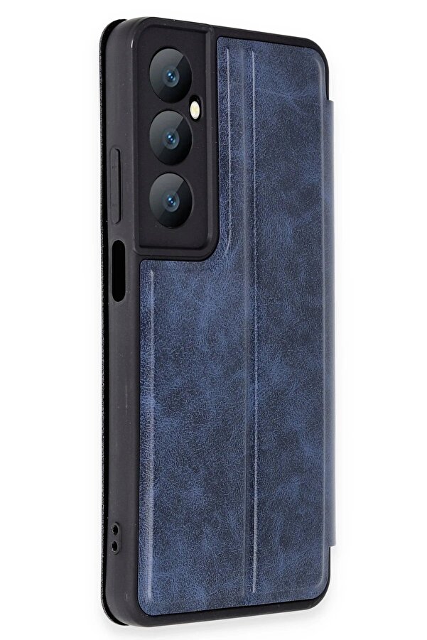 Realme C65 Kılıf Fli̇p Cover - Laci̇vert - Dropx6494-8722