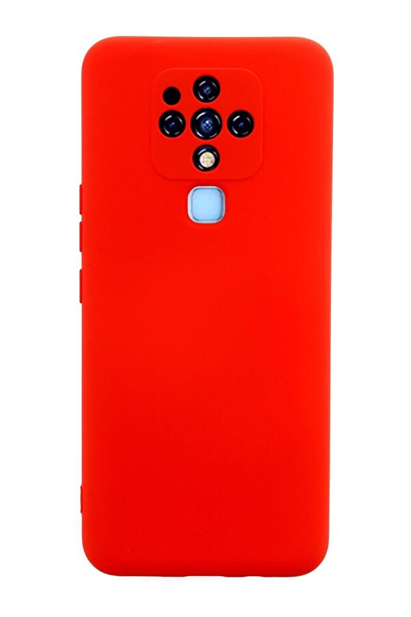 Tecno Camon 16 Kılıf Nano İçi̇ Kadi̇fe Si̇li̇kon - Kırmızı - Dropx6045-3786